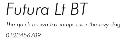 Futura Lt BT Preview
