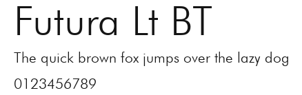 Futura Lt BT Preview