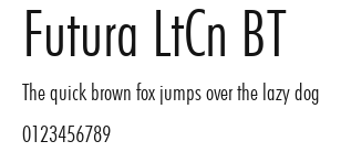 Futura LtCn BT Preview