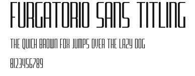 Furgatorio Sans Titling Preview