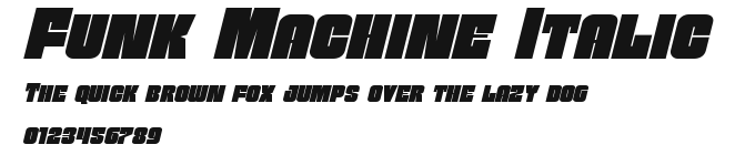Funk Machine Italic Preview