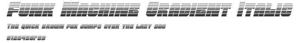 Funk Machine Gradient Italic Preview