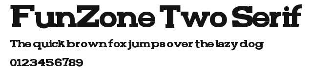 FunZone Two Serif Preview
