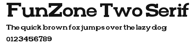 FunZone Two Serif Preview