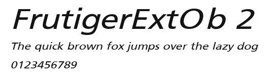 FrutigerExtOb 2 Preview