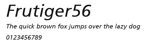 Frutiger56 Preview