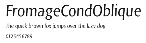 FromageCondOblique Preview