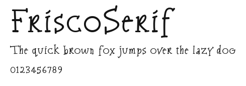 FriscoSerif Preview