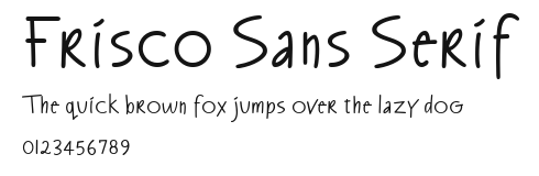 Frisco Sans Serif Preview