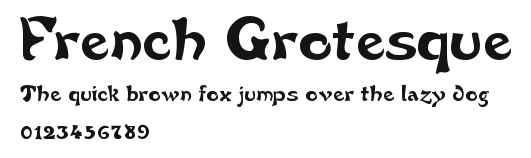 French Grotesque Preview