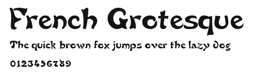 French Grotesque Preview