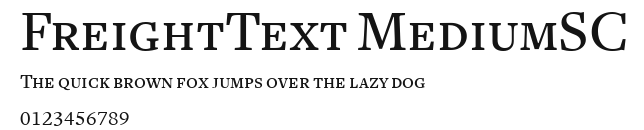 FreightText MediumSC Preview
