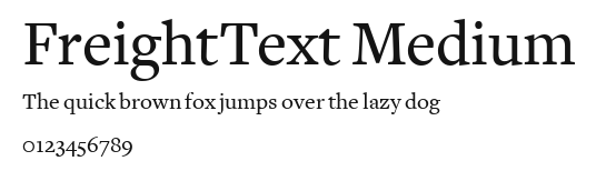FreightText Medium Preview