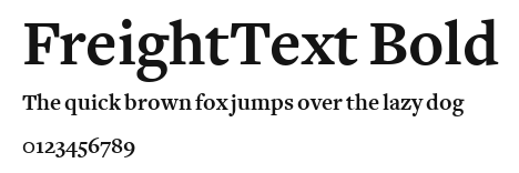 FreightText Bold Preview
