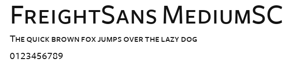FreightSans MediumSC Preview