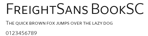 FreightSans BookSC Preview
