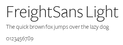 FreightSans Light Preview