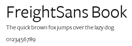 FreightSans Book Preview