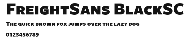 FreightSans BlackSC Preview