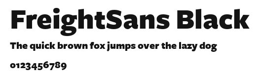 FreightSans Black Preview