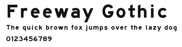 Freeway Gothic Preview