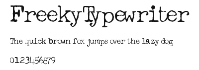 FreekyTypewriter Preview