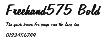 Freehand575 Bold Preview
