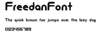 FreedanFont Preview