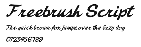 Freebrush Script Preview