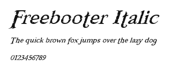 Freebooter Italic Preview