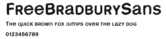 FreeBradburySans Preview