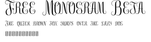 Free Monogram Beta Preview