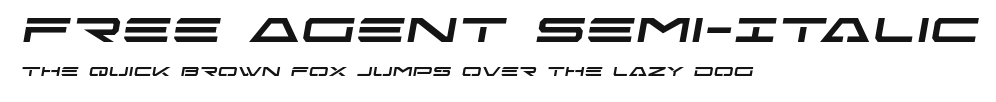Free Agent Semi-Italic Preview