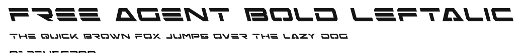 Free Agent Bold Leftalic Preview