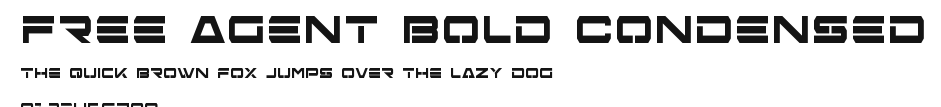 Free Agent Bold Condensed Preview