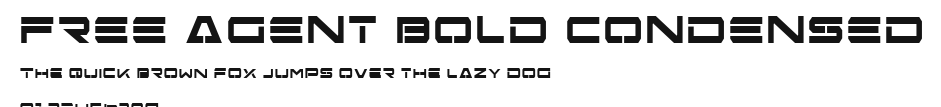 Free Agent Bold Condensed Preview
