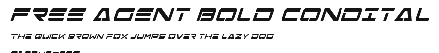 Free Agent Bold CondItal Preview