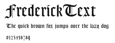 FrederickText Preview