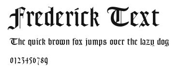 Frederick Text Preview