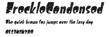 FreckleCondensed Preview