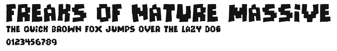 Freaks of Nature massive Preview