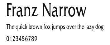 Franz Narrow Preview