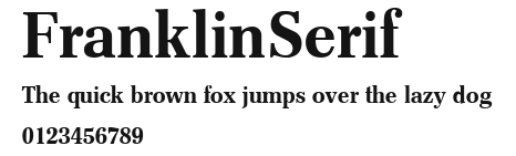 FranklinSerif Preview