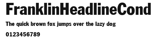 FranklinHeadlineCond Preview