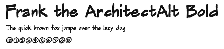 Frank the ArchitectAlt Bold Preview
