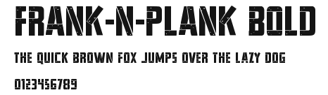 Frank-n-Plank Bold Preview