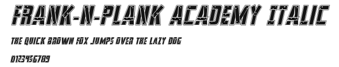 Frank-n-Plank Academy Italic Preview