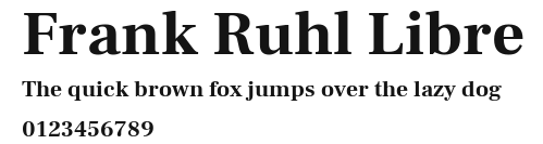 Frank Ruhl Libre Preview
