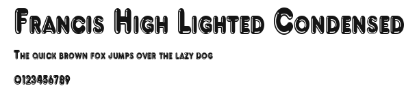 Francis High Lighted Condensed Preview