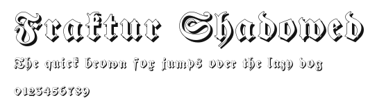 Fraktur Shadowed Preview